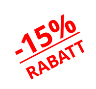 -15%  RABATT